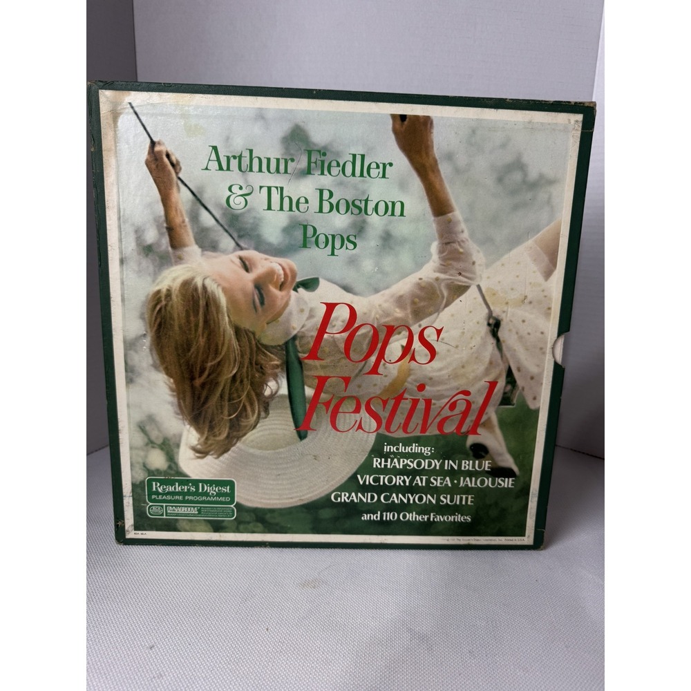 Arthur Fiedler&The Boston Pops Festival Box Set Readers Digest 10 Album W/ Book